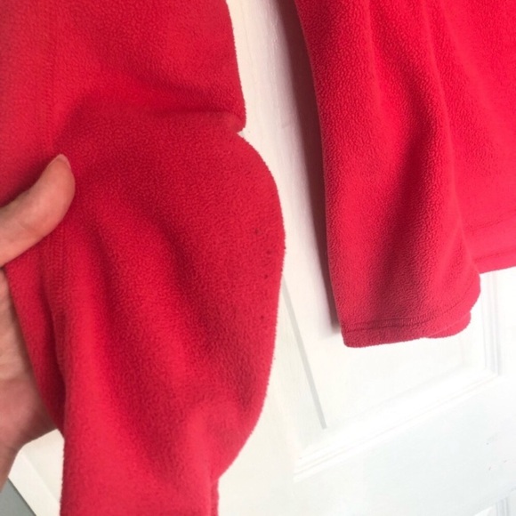 The North Face Red Fleece Half Zip Polartec Sweater - Picture 12 of 13